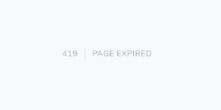 419 Error in Laravel